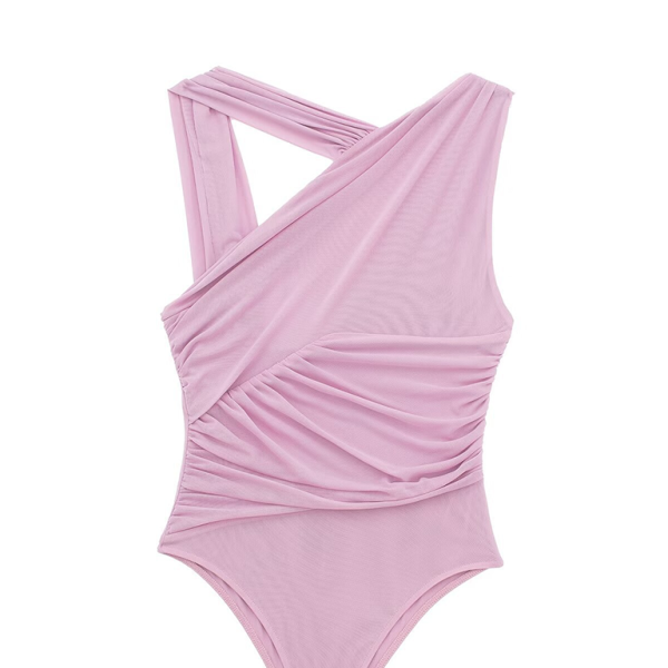 🖤 Fierce Asymmetric Leopard Print Bodysuit – Chic & Sexy Must-Have 🖤