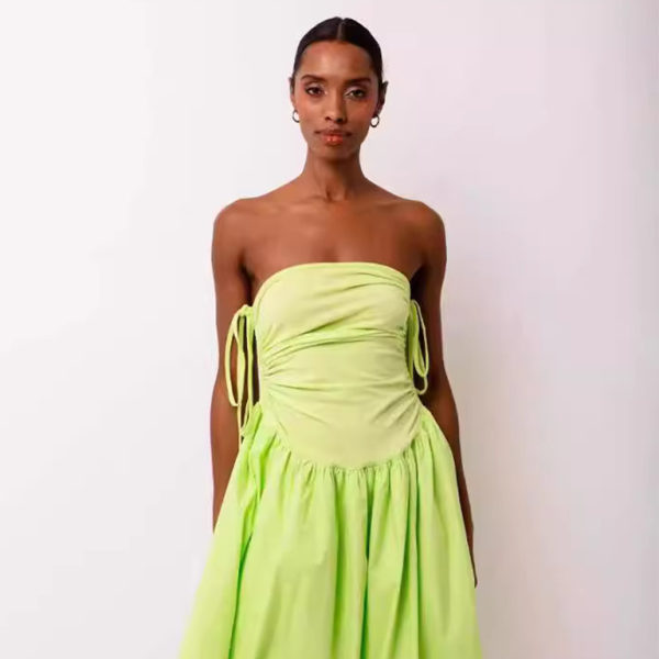 ✨ Chic Halterneck Backless Dress Sleeveless Gathered Maxi – Perfect for Summer ✨