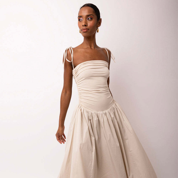 ✨ Chic Halterneck Backless Dress Sleeveless Gathered Maxi – Perfect for Summer ✨