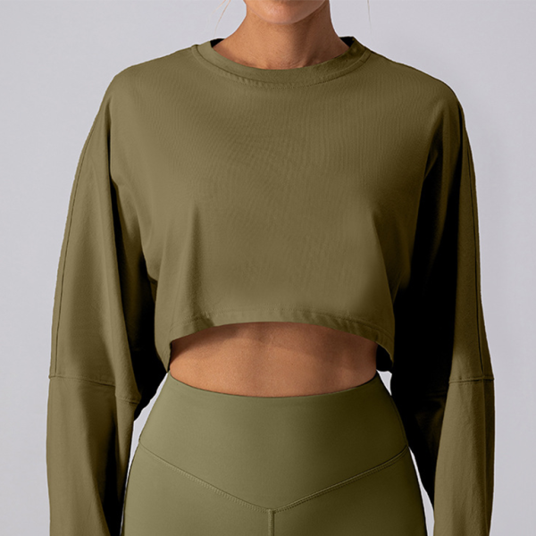 π©· Effortless Chic Round Neck Sweatshirt β Comfy, Stylish & Perfect for Yoga & Running π©·