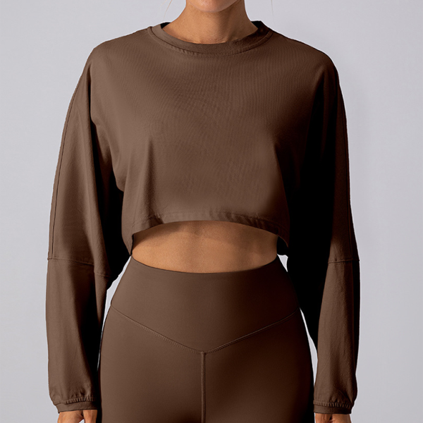 π©· Effortless Chic Round Neck Sweatshirt β Comfy, Stylish & Perfect for Yoga & Running π©·