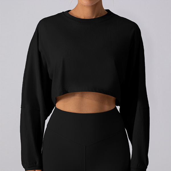 π©· Effortless Chic Round Neck Sweatshirt β Comfy, Stylish & Perfect for Yoga & Running π©·