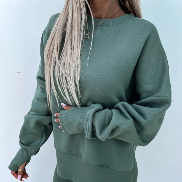 ποΈ Chic & Cozy Two-Piece Set β Stylish Loose Sweater & Trendy Tight Pants β¨