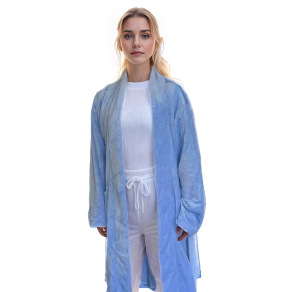Cozy V-Neck Lounge Robe – Soft, Stylish & Perfect for Relaxing