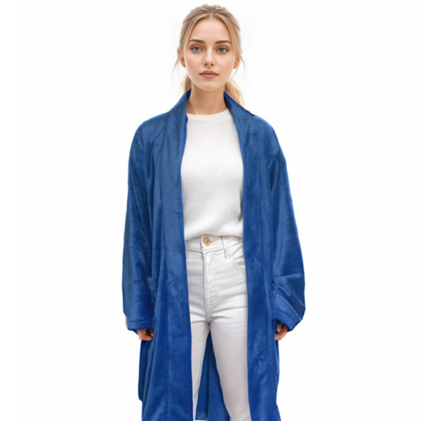 Cozy V-Neck Lounge Robe – Soft, Stylish & Perfect for Relaxing