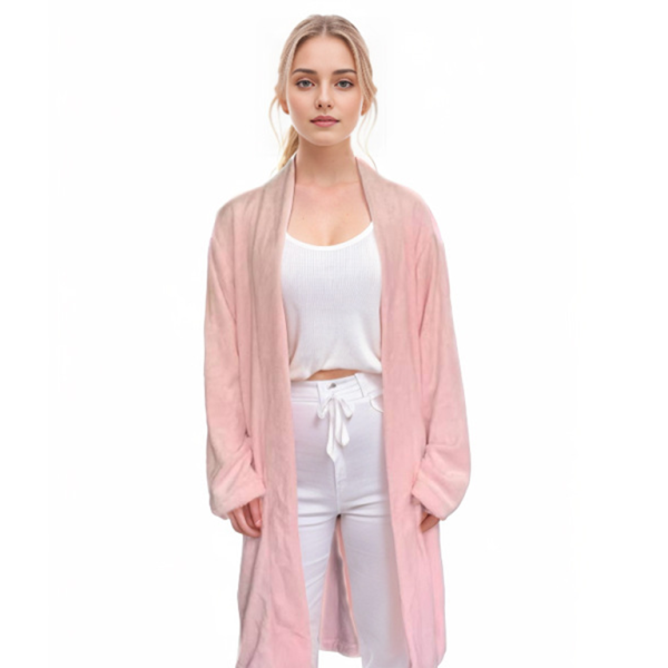 Cozy V-Neck Lounge Robe – Soft, Stylish & Perfect for Relaxing