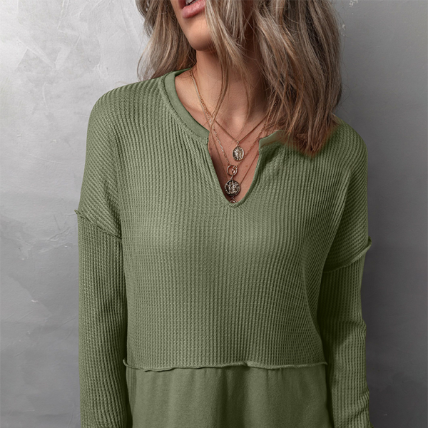 ποΈ Chic & Comfy Womens Long Sleeve Loose Fit Knit Top β Perfect for Fall π