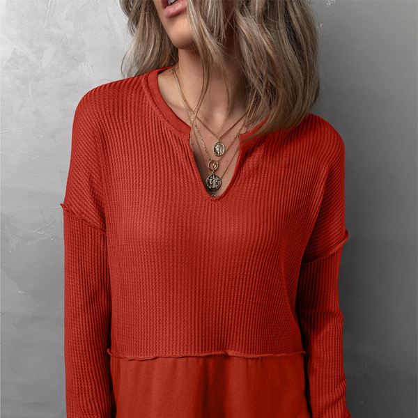 ποΈ Chic & Comfy Womens Long Sleeve Loose Fit Knit Top β Perfect for Fall π