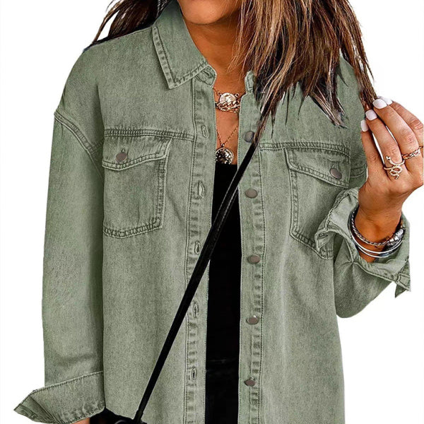 π€ New Washed Denim Shirt Jacket β Casual Chic Must-Have for Effortless Street Style π