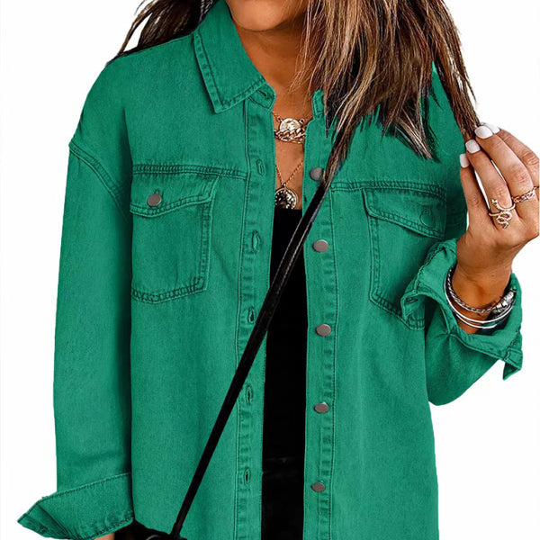 π€ New Washed Denim Shirt Jacket β Casual Chic Must-Have for Effortless Street Style π