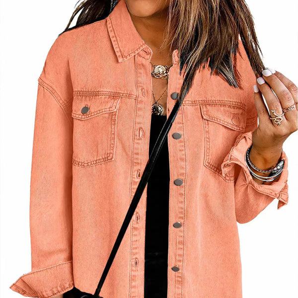 π€ New Washed Denim Shirt Jacket β Casual Chic Must-Have for Effortless Street Style π