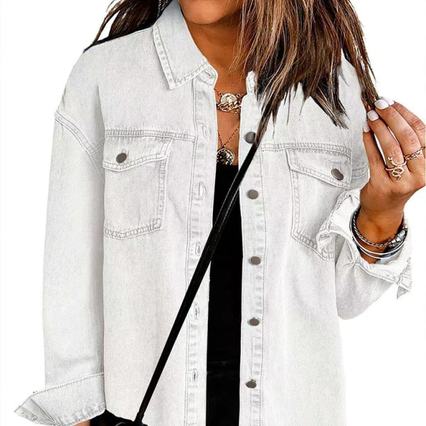 π€ New Washed Denim Shirt Jacket β Casual Chic Must-Have for Effortless Street Style π