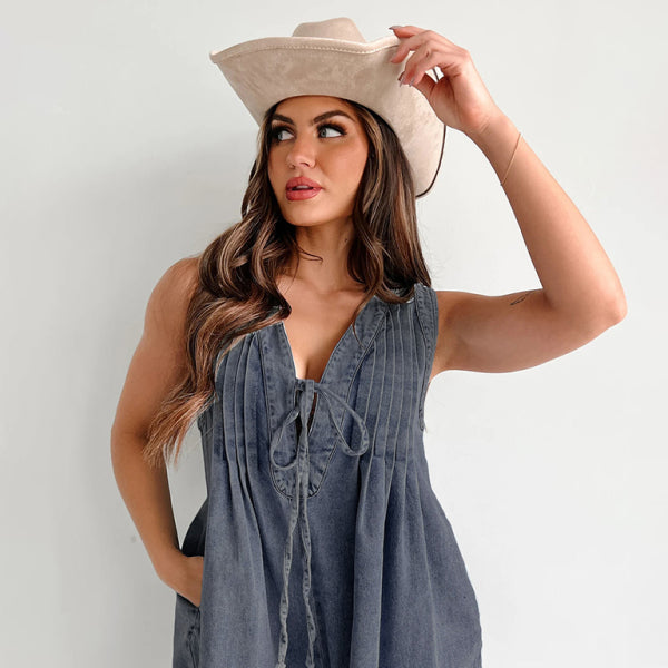 π€ Trendy Denim Jumpsuit β Sleeveless, Stylish & Comfy for Any Season π€
