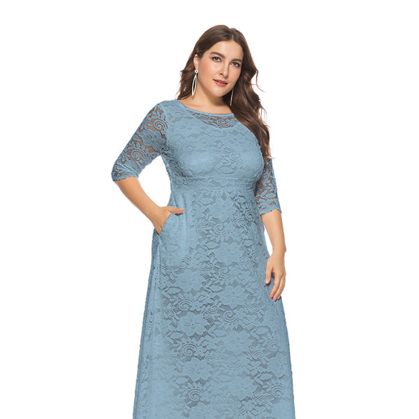 π€ Elegant Plus Size Lace Dress β Chic & Flattering for Any Occasion π€