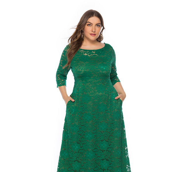 π€ Elegant Plus Size Lace Dress β Chic & Flattering for Any Occasion π€