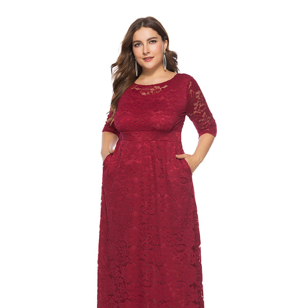 π€ Elegant Plus Size Lace Dress β Chic & Flattering for Any Occasion π€