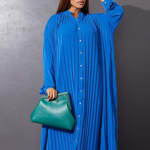 β¨ Chic Plus Size Pleated Dress β Stylish Loose Fit for Everyday Comfort β¨