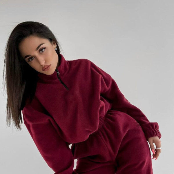 ποΈ Chic & Cozy Zip-Up Sweatshirt Two-Piece Set β Perfect for Fall & Winter βοΈ