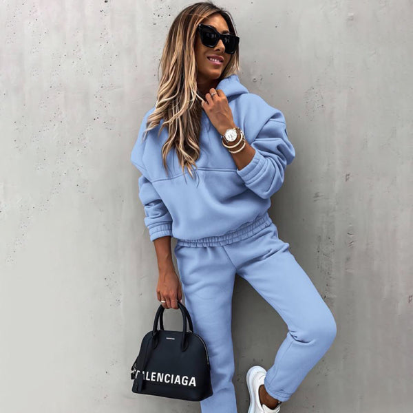π₯ Cozy & Chic Two-Piece Sweatshirt Set β Trendy Loungewear for Fall & Winter β¨