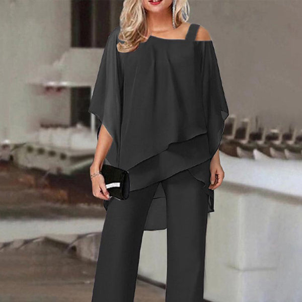 β¨ Chic Bat Sleeve Jumpsuit Two-Piece Set β Trendy & Stylish Outfit β¨