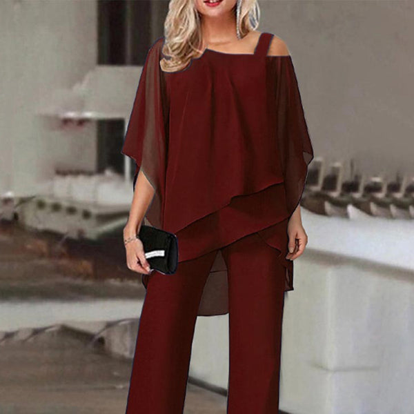 β¨ Chic Bat Sleeve Jumpsuit Two-Piece Set β Trendy & Stylish Outfit β¨