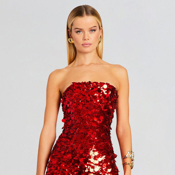 ✨ Stunning Sequin Tube Dress Sexy Bodycon Party Outfit – Night Out Must-Have ✨