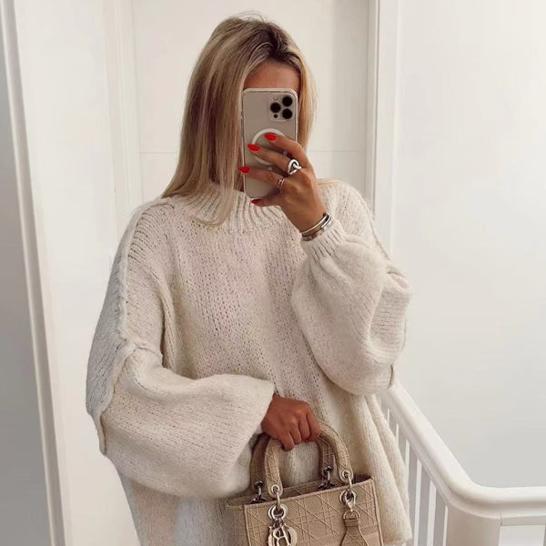 π§‘ Cozy Chic Knitted Sweater Loose Fit Soft Pullover for Fall & Winter β¨