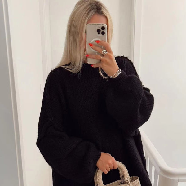 π§‘ Cozy Chic Knitted Sweater Loose Fit Soft Pullover for Fall & Winter β¨