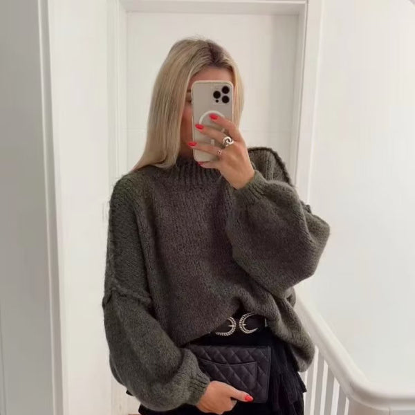 π§‘ Cozy Chic Knitted Sweater Loose Fit Soft Pullover for Fall & Winter β¨