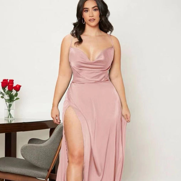 ✨ Sexy Backless Slim Fit Maxi Dress – Elegant Waist-Hugging Long Dress for Women ✨
