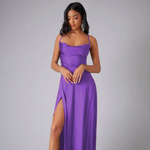 ✨ Sexy Backless Slim Fit Maxi Dress – Elegant Waist-Hugging Long Dress for Women ✨