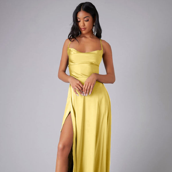 ✨ Sexy Backless Slim Fit Maxi Dress – Elegant Waist-Hugging Long Dress for Women ✨