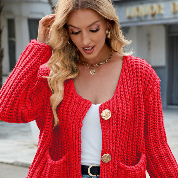 π§₯ Cozy Knit Cardigan Sweater Soft Chunky Oversized Fall Jacket Trendy & Stylish π§₯