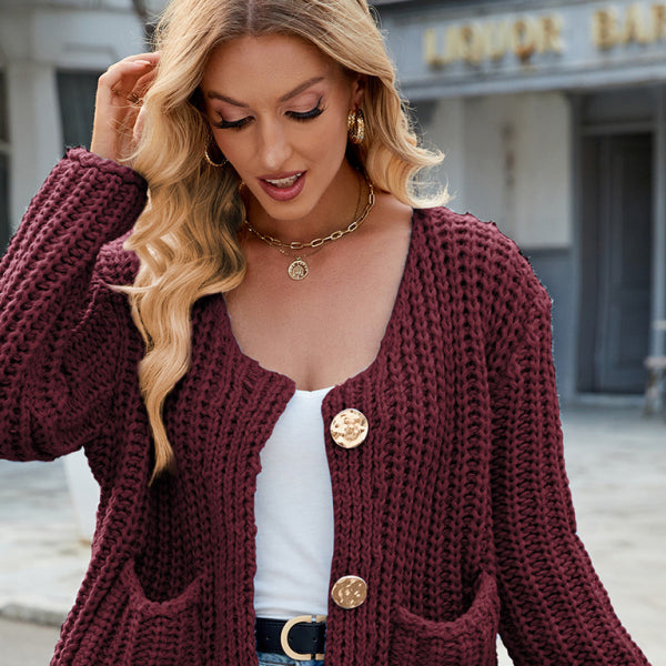 π§₯ Cozy Knit Cardigan Sweater Soft Chunky Oversized Fall Jacket Trendy & Stylish π§₯