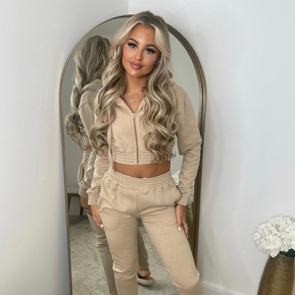 π©· Cozy Plush Hoodie Set β Trendy Two-Piece Loungewear for Fall & Winter π©·