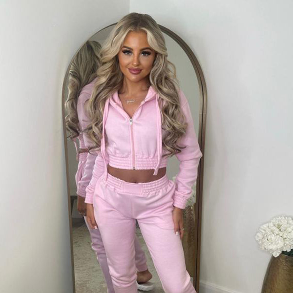 π©· Cozy Plush Hoodie Set β Trendy Two-Piece Loungewear for Fall & Winter π©·