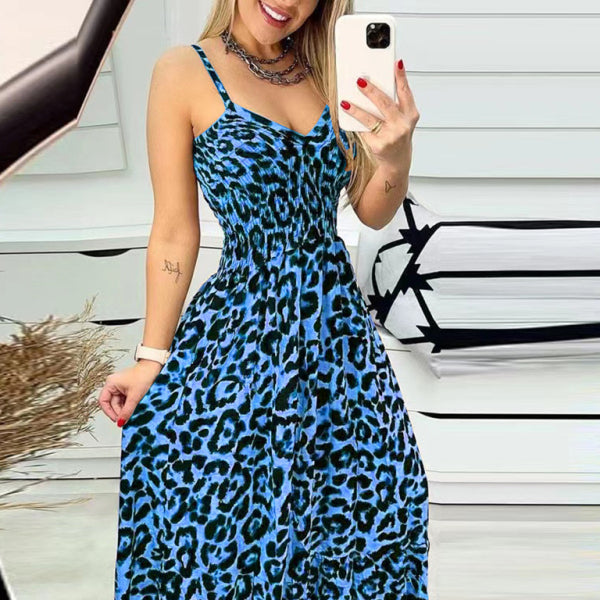 🖤 Chic Leopard Print V-Neck Dress – Trendy & Stylish for Any Occasion 🖤