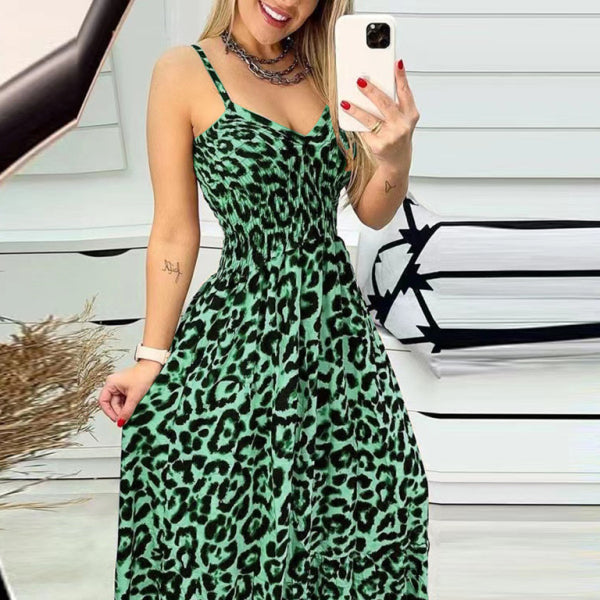 🖤 Chic Leopard Print V-Neck Dress – Trendy & Stylish for Any Occasion 🖤