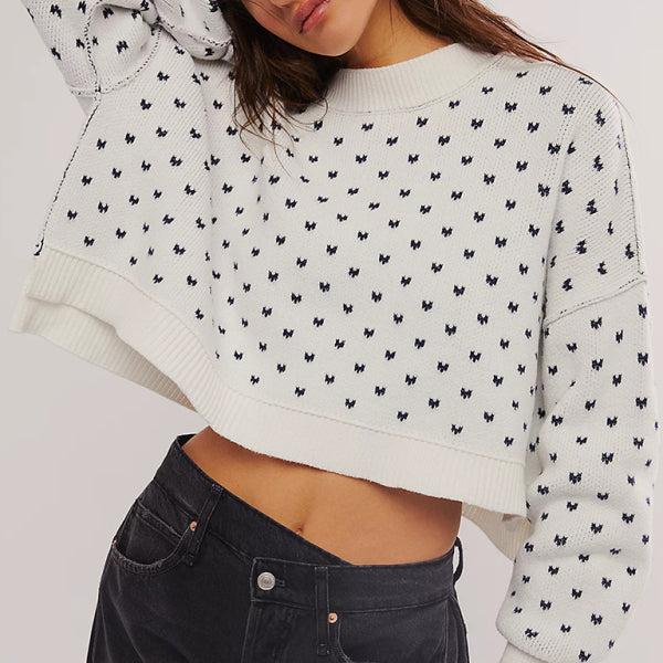 π¦ Cozy Butterfly Knit Sweater Round Neck Loose Fit Pullover β Chic & Comfy Must-Have π¦