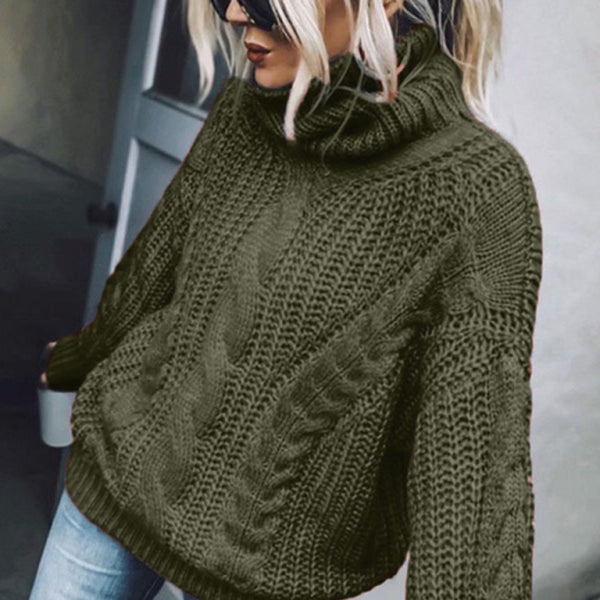 π§‘ Cozy Chic Turtleneck Knitted Sweater for Women β Soft & Stylish Fall Winter Essential π€