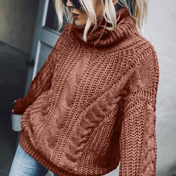 π§‘ Cozy Chic Turtleneck Knitted Sweater for Women β Soft & Stylish Fall Winter Essential π€