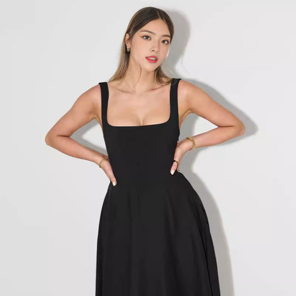 🔥 Chic & Sexy Solid Color Midi Dress – Effortlessly Stunning & Perfect for Any Occasion 🔥