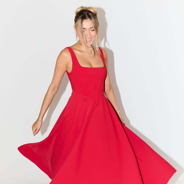 🔥 Chic & Sexy Solid Color Midi Dress – Effortlessly Stunning & Perfect for Any Occasion 🔥