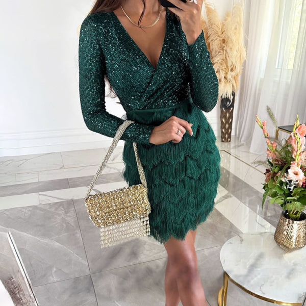 ✨ Sparkle All Night Sequin Party Dress Multicolor – Chic & Sexy ✨