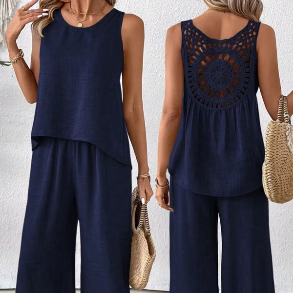 β¨ Chic Hollow Lace Two-Piece Set β Stylish & Comfy Outfit for Any Season β¨