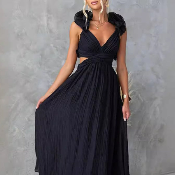 ✨ Flirty Sleeveless Pleated Skirt Dress – Chic & Sexy Fit for Any Occasion ✨