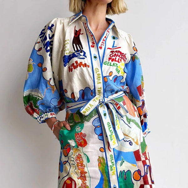 🔥 Chic Linen Shirt Dress – Casual, Stylish & Lightweight 🌿