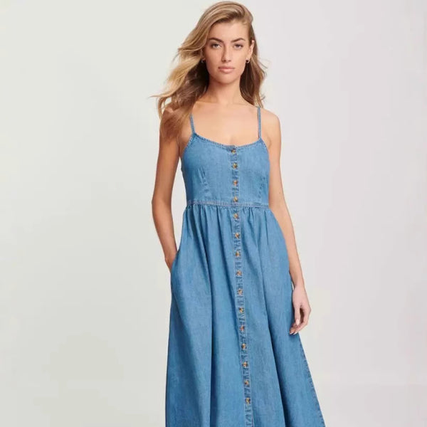 π©΅ Trendy Denim Suspender Dress for Women β Chic, Comfy & Stylish Must-Have ππ₯