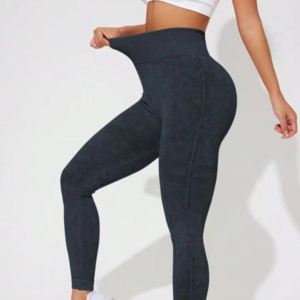 π€ Washed Frosted Peach Hip Leggings β Sculpting, Stretchy & Trendy π₯