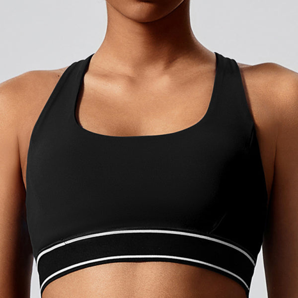 SculptFit Elastic Yoga Vest with Built-In Chest Support